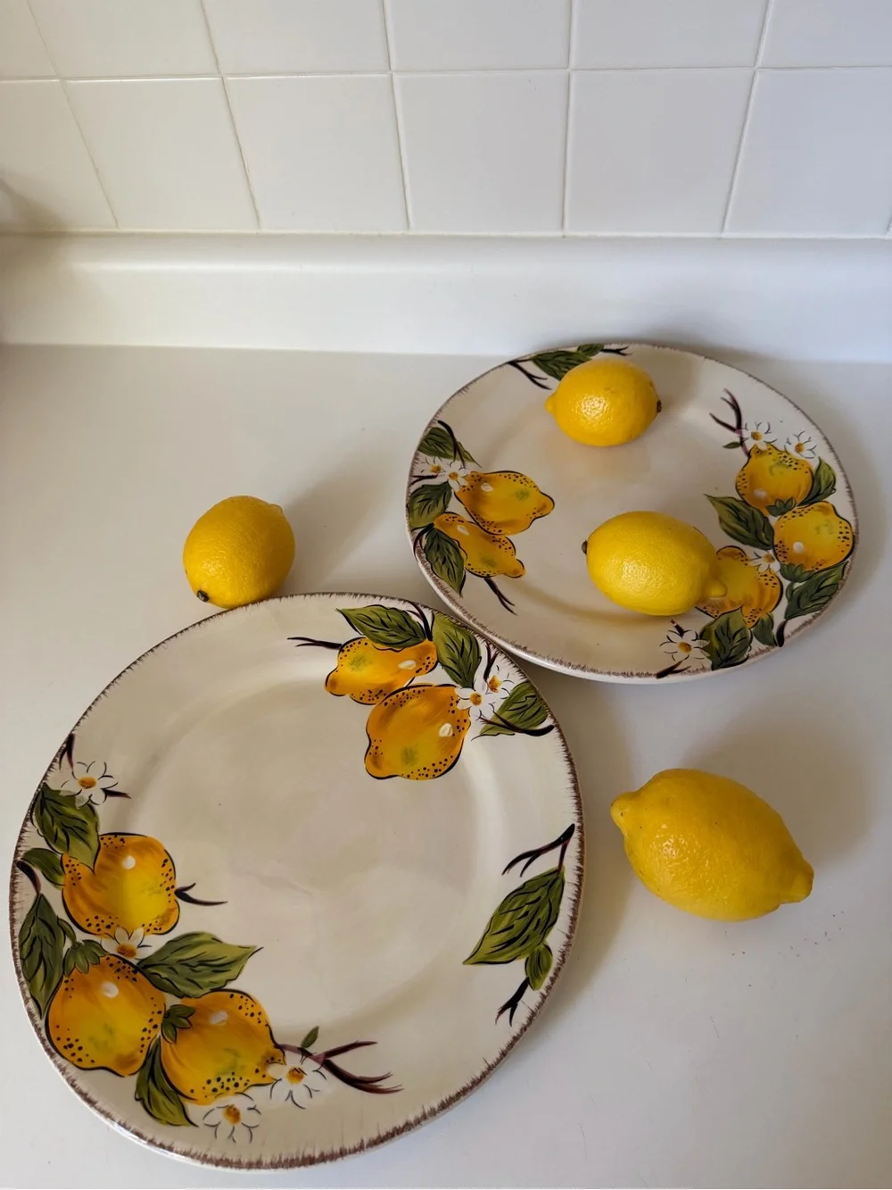Avalon by Pier 1 Lemon plates. Set of 2